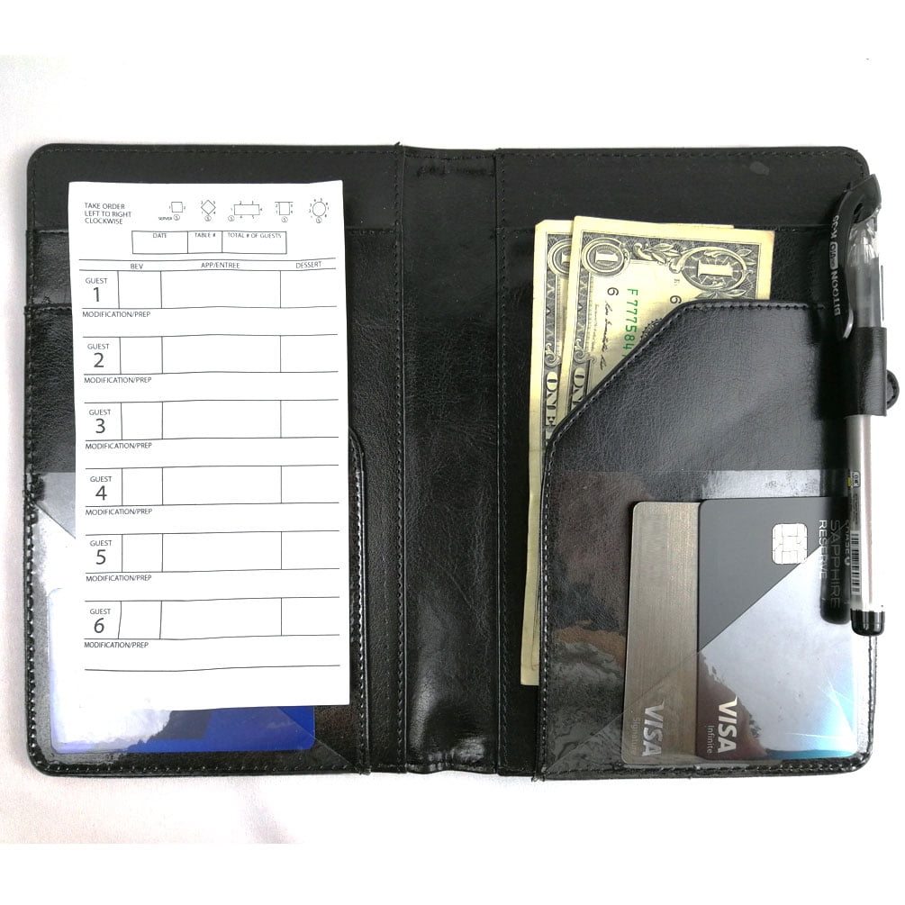 Msp Portfolio Msp Waitress Wallet Server Book With Zipper Coin