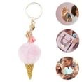 thumbnail image 3 of Unique Bargains 1 Pc Fashion Tassel Ice Cream Cone Handbag Charm Bag Accessories Pink, 3 of 5
