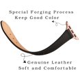 thumbnail image 3 of Stiroll Correas De Cuero Delgadas Compatibles Con Apple Watch Band 49 Mm, 46 Mm, 45 Mm, 44 Mm, 42 Mm (Serie 3 2 1) Pulsera Delgada De Cuero De Grano Superior Para Iwatch Ultra Se Series 10/9/8/7/6/5/4, 3 of 5