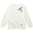thumbnail image 3 of Kiijoy Little Girls Halloween Sweatshirt Spider Web Print Sport Pullover, Sizes 5-6, 3 of 3