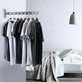 thumbnail image 3 of FUYGRCJ Clothes Drying Rack, Wall Mounted Folding Clothes Hanger, Stainless Steel Laundry Drying Rack, 3 of 10