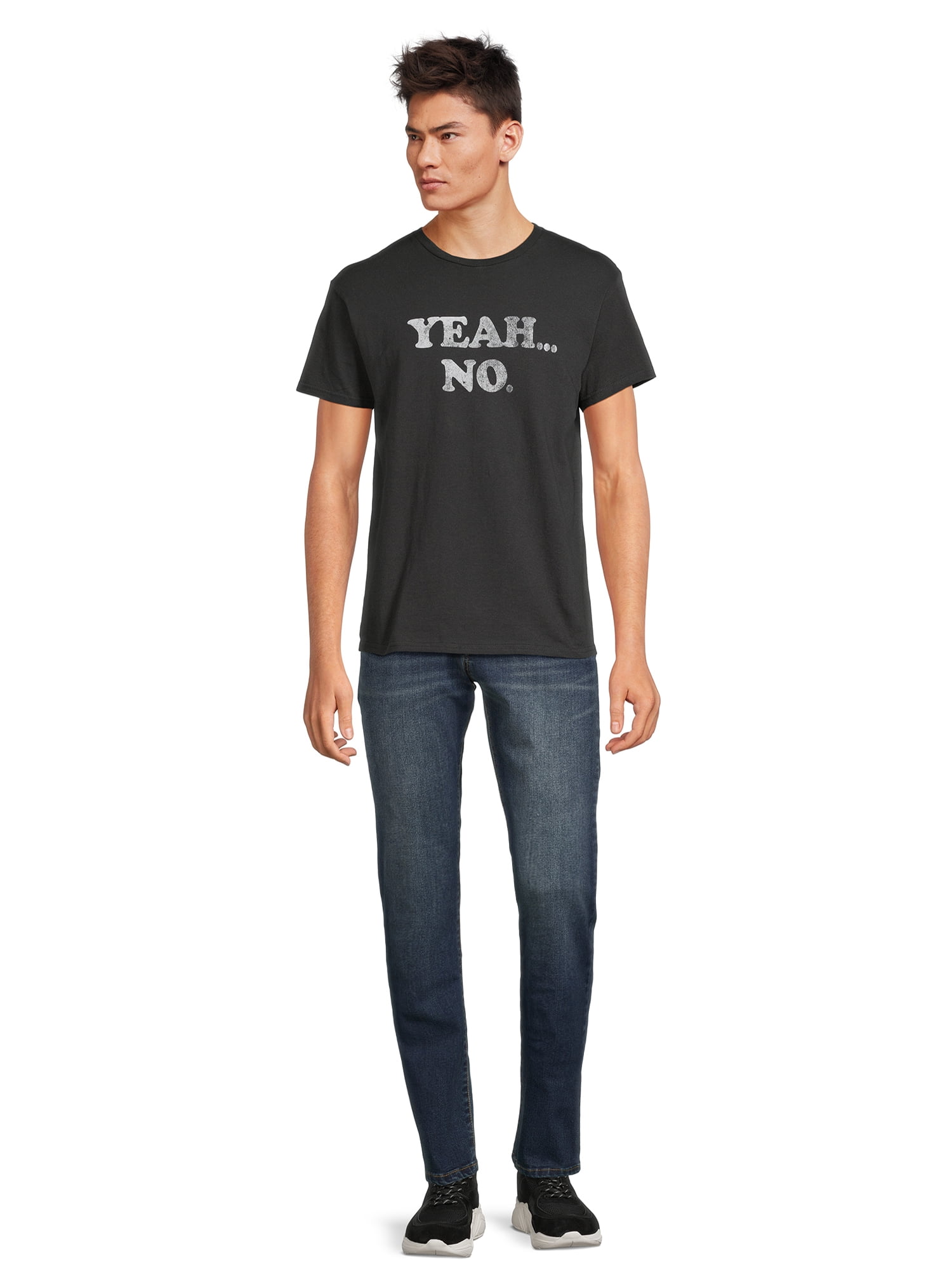 Humor Men's & Big Men's Yeah No Graphic T-Shirt, Sizes S-3XL