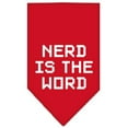 thumbnail image 5 of Pet and Dog Bandana Screen Printed, "Nerd Is The Word", 5 of 10