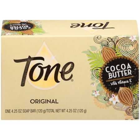 Tone Bath Bar Soap, Cocoa Butter, 4.25 Ounce Bars, 1 (Best Toning Soap In Nigeria)