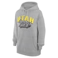 thumbnail image 2 of Women's G-III 4Her by Carl Banks  Heather Gray Utah Jazz Filigree Logo Pullover Hoodie, 2 of 3
