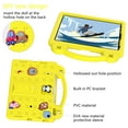 thumbnail image 5 of Allytechgroup iPad Air 13 Inch M2 2024 Kids Case, DIY Figures Lightweight EVA Rubber Handle Stand Shockproof Children Friendly Bumper Case Cover for Apple iPad Air 13" 2024 M2, Yellow, 5 of 8