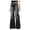 AA-Black684, variant on Women's Wide Leg Jeans High Rise Fringed Trousers Stretchy Casual Daily Pants Black