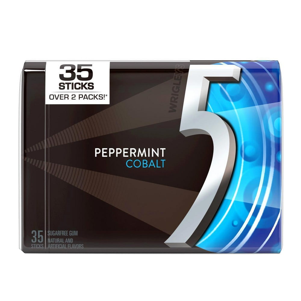Wrigley's 5 Peppermint Cobalt Sugarfree Gum - Walmart.com