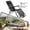 Black, variant on Qifang Folding Reclining Camping Chair, Portable Steel Tube Oxford Fabric Lounge Chair for Outdoor Patio Beach，Black