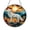 Stained Glass 7.87 Inch, variant on Wild Wolf Stained Glass Style Window Hanging Suncatcher, Forest Landscape Animal Art Decor, Nature Inspired Home Accent Ornament