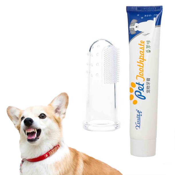 Pink Dog Toothpaste Shldybc Pet Toothbrush Toothpaste Kit for Dogs & Cats – Easy Solution ...