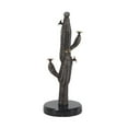 thumbnail image 1 of Benjara BM216423 Metal Frame Cactus Sculpture with Round Stable Base, Brown, 1 of 1