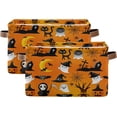 thumbnail image 2 of Coolnut Halloween Pumpkin Cat Storage Bin For Toy Storage Basket Dirty Clothes Sundries Office Home Closet Organizer Shelf Cube Box Waterproof Laundry Basket Decor Gifts, 2 of 7