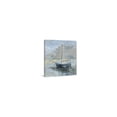 thumbnail image 2 of Marmont Hill Anchored Blue Boat Painting Print on Wrapped Canvas, 2 of 3