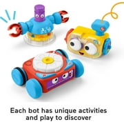 Fisher-Price 4-in-1 Learning Bot Interactive Toy Robot for Infants Toddlers and Preschool Kids
