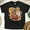 Black, variant on Retro Groovy Halloween Shirt with Ghost and Pumpkin Design, White, Size S