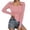Pink, variant on Knit Pullover Sweater Winter Autumn Square Neck Button Down Top Soft Stretch Casual Blouse Tunic Long Sleeve Shirt