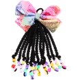 thumbnail image 1 of Bow Braid Wig Ponytail Beading Braided Ponytail Hair Extension Accessory, 1 of 9