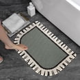 thumbnail image 6 of Carpet Bathroom Mat, Non-Slip Absorbent Linen Rug, Floor Mats for Entrance, Bathroom, Bedroom, Washable and Quick-Drying, Safe for Wet Surfaces, 6 of 6