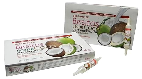 Coconut Oil Capsules 12 Pack – 0.61 oz Each, Deep Moisturizing Hair Treatment for Repair, Hydration, and Strengthening