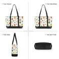 thumbnail image 6 of FORMRS Canvas Laptop Tote Bag for Women with 15.6" Computer Compartments Shoulder Handbag, Green Cute Vegetables, 6 of 7