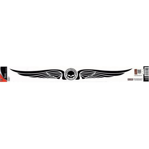 Chroma CG33401 2.5 x 26 in. Harley-Davidson Skull with Wings Vinyl Decal