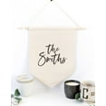 thumbnail image 2 of Personalized Family Name Classic Hanging Wall Banner, 2 of 3