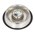 thumbnail image 3 of Iconic Pet 2-Pack Slow Feed Stainless Steel Pet Bowl For Dog or Cat, Medium, 24 Oz, 3 of 6