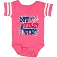 thumbnail image 3 of Inktastic My First 4th with American Flag Rocket and Fireworks Boys or Girls Baby Bodysuit, 3 of 5