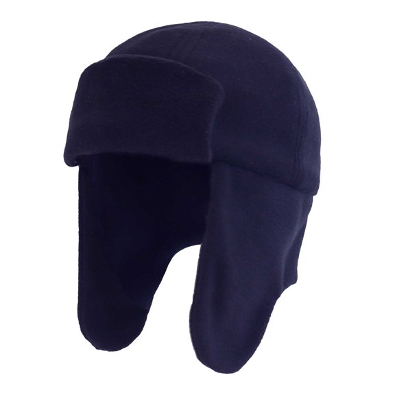 Povozer Baby Toddler Infant Winter Soft Knit Beanie Hats Trapper Hat With Ear For Toddlers Kids Warm Fleece Lined Winter Earflap Hat For Boys Girls,Size 6-12 Months,Navy