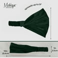 thumbnail image 5 of Motique Accessories Ribbed Velour Wide and Stretchy Headwrap, 5 of 5