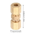 thumbnail image 2 of RUNROTOO 10Pcs Brass Brake Line Compression Connectors for Secure Connection in Vehicle Maintenance, 2 of 8