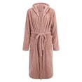 thumbnail image 4 of Gifts for Mom Bathrobe for Women Fluffy Women's Nightgowns & Sleepshirts Oversize Fitness Women's Robes House Womens Robe Pink, 4 of 9