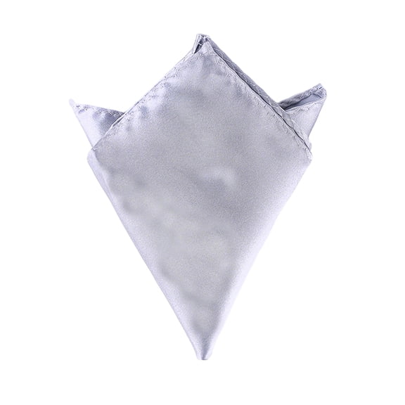 SDNall Men's Solid Color Pocket Square, Lustrous Formal Handkerchief with Classic Fold for Suit or Blazer