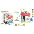 thumbnail image 2 of Mushroom Piggy Bank with Lock & 2 Keys – Cute Coin & Bill Safe for Kids, Educational Money Box Toy, 2 of 10