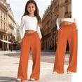 thumbnail image 3 of Kids School Uniform Pants For Girls Fit Kids Dress Pants With Pockets Straight Pants Boys Red Uniform Pants Back To School Clothes For Girls Kids Clothes For Girls 7-8 Years, 3 of 5