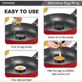 thumbnail image 4 of Egg Ring, Round Professional Pancake Mold, Egg Cooker Rings For Cooking, Stainless Steel Non Stick Round Egg Ring Mold For Fried Egg, Pancakes, Sandwi, 4 of 5