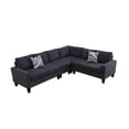 thumbnail image 4 of PonLiving 95.5" Sectional Couch Corner Sectional Lounge Sofa Unique Own Combination Sectional Sofa, Dark Grey, 4 of 6