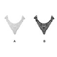 thumbnail image 3 of Sonducket Encaje Soluble bordado poliéster seda calado ramillete cuello escotes tela decorar tela costura de moda Accesorios de disfraces Blanco Sonducket AP014720-01, 3 of 6
