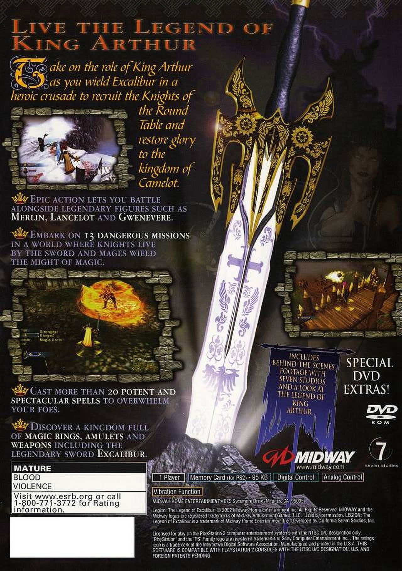 Legion: Legend of Excalibur (PlayStation 2) - Walmart.com