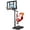 Blue, variant on SERAY Basketball Hoop 4.9-10 feet Height Adjustable for Kids, Teens & Adults, 44 inch Backboard and Portable Wheels, Basketball Goal System for Outdoor/Indoor Sports