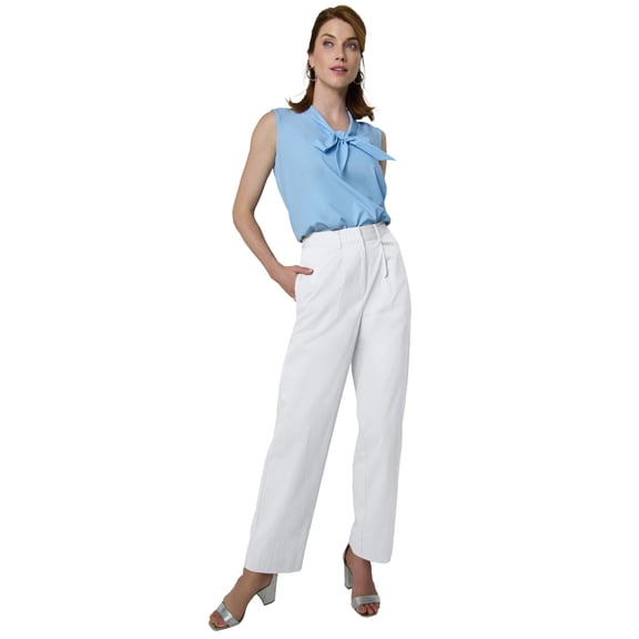 Jessica London Women's Plus Size Stretch Poplin Wide-Leg Trouser