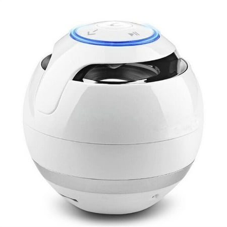 Round Wireless Bluetooth Speaker Portable Subwoofer W Mic Support TF Card USB MP3 FM AUX Hands-free Calling Accurate Channel Search