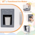 thumbnail image 4 of Patiojoy Corner Wooden Play Kitchen with Lights & Sounds Large Pretend Play Kitchen Set White, 4 of 10