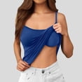 thumbnail image 2 of HAYIMI Women Seamless Spaghetti Strap Built In Bra Camisole Soft Comfort Stretch Sleeveless Tank Tops With Light Support And Smooth Back Design Summer Round Neck Solid Color Stylish Vests, 2 of 6