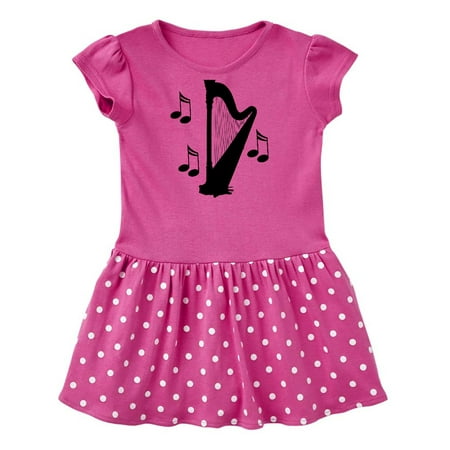 

Inktastic Harp Silhouette Music Gift Gift Baby Girl Dress