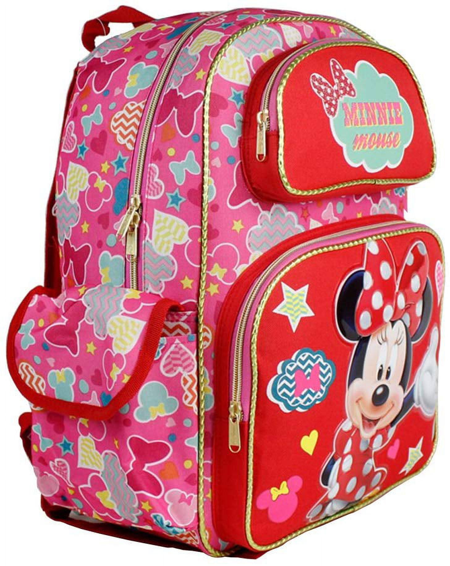 Backpack - Disney - Minnie Mouse Red Hearts New Large Bag 635510