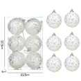 thumbnail image 3 of 6 piezas de adornos de bolas de Navidad, adornos de oro blanco, decoración colgante para árbol de Navidad para Navidad 2025, regalo colgante para fiesta de Navidad, 3 of 5