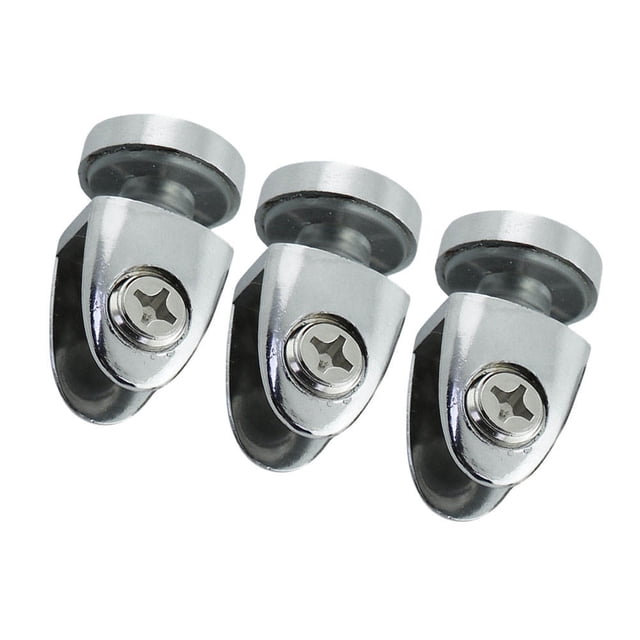 CHICHUMID 3Pcs Indoor Glass Clip for Window Frame Clamp Simple Design Zinc Alloy 1.4x0.8x0.8in Home Office Use