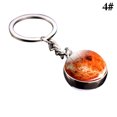 thumbnail image 2 of Glass Ball Keychain Luminous Double-sided Planetary Key Ring Bag Charm for Girls, 2 of 10